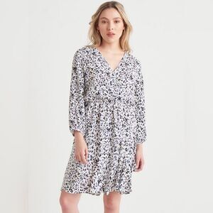 NWT $80 Dex Faux Wrap Animal Print Mini Dress X Large